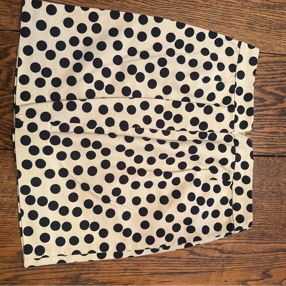 J. Crew Black and White Polka Dot Mini Skirt - Picture 4 of 4